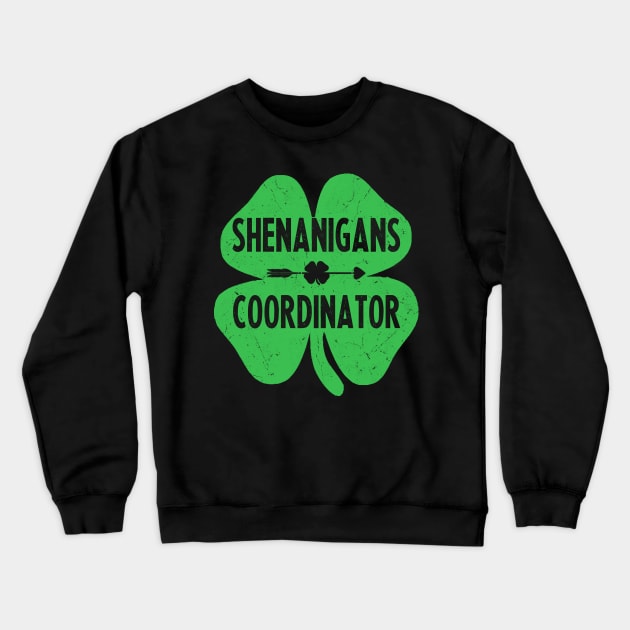 st patricks day shenanigans coordinator Crewneck Sweatshirt by Bagshaw Gravity